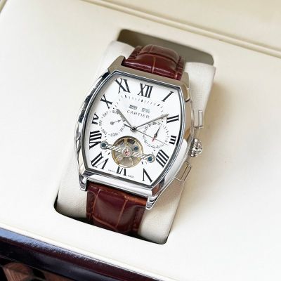 Cartier Tonneau Men 44*12mm 316L Steel Citizen Automatic Movement Watch